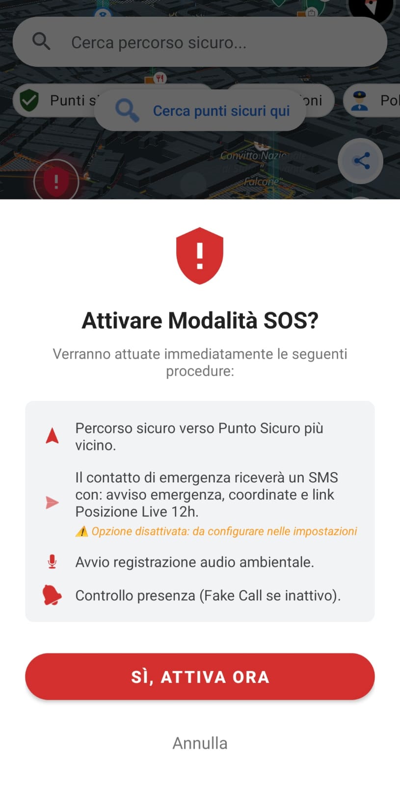 Modalità SOS